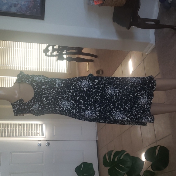 Punto y coma 36 m exploding dot pattern ruffle neckline & bottom hem - Picture 1 of 8